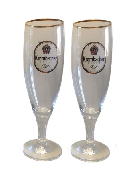 Paulaner weissbier wheat beer 22 ounce glass | set of 2 glasses. Krombacher - 2 German Beer Glasses 0.3 Litre - "Pokal ...