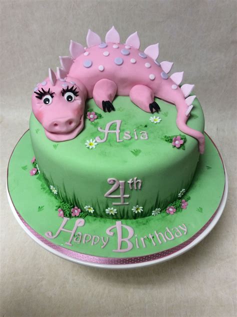 girly pink dinosaur pink dinosaur birthday desserts