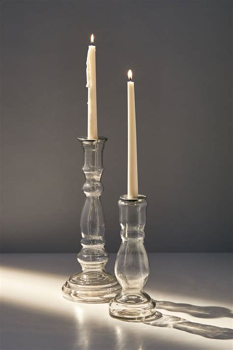 Urban Outfitters Glass Taper Candle Holder