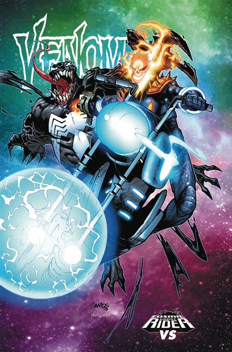 Venom 6 2018 Cosmic Ghost Rider Variant Cover By Humberto Ramos