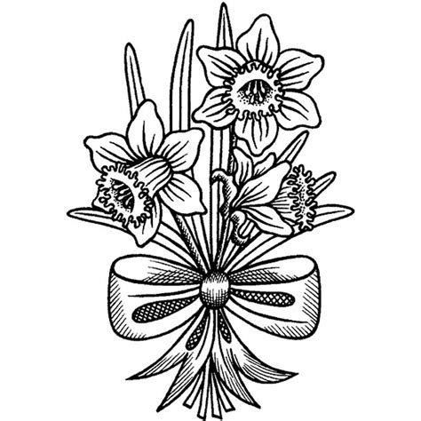Daffodil Clipart Black And White Free Download On Clipartmag