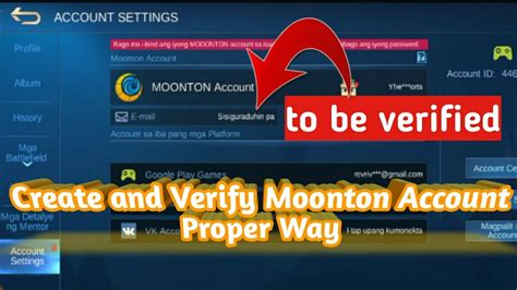 Create and Verify Moonton Account in Proper way in Mobile ...