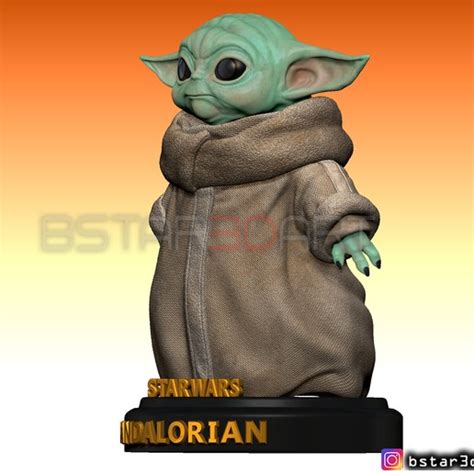 It's important to share from one fan to another so, here goes nothing. Download 3D printer templates Yoda Baby - Mandalorian Star ...