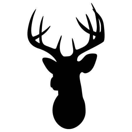 Deer Silhouette | Deer head silhouette, Deer silhouette, Buck silhouette