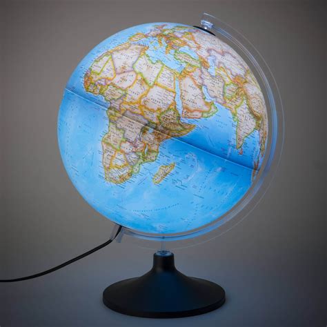 National Geographic Carbon Classic Globe Blue Ocean Illuminated World