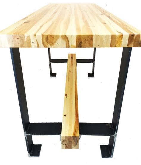If you are not completely satisfied with the look of your regular dining table at the. Hand Crafted 36" Maple Butcher Block Table W/ H-Frame ...