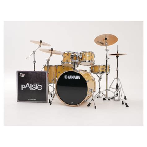 Yamaha Stage Custom Birch Drum Kit Euro Paiste Pst5 Cymbal Pack