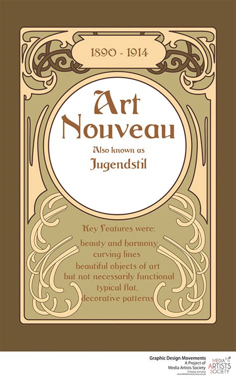 Illussion Art Nouveau Graphic Design Poster