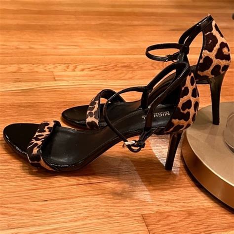 Michael Kors Shoes Michael Kors Leopard Print Strappy High Heel