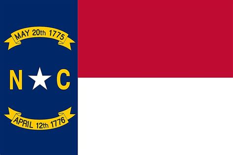 North Carolina State Flag Worldatlas