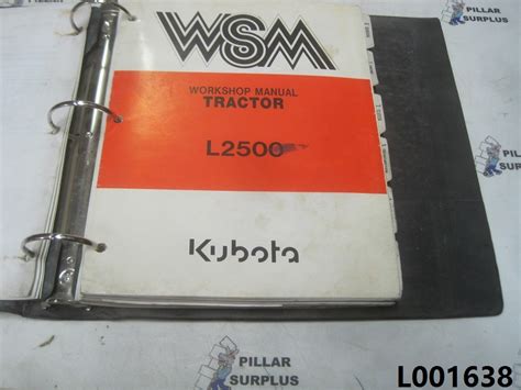 Kubota L2500 Tractor Workshop Manual 97897 12040