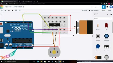 Interfacing Dc Motor To Arduino Using Tinkercad Youtube