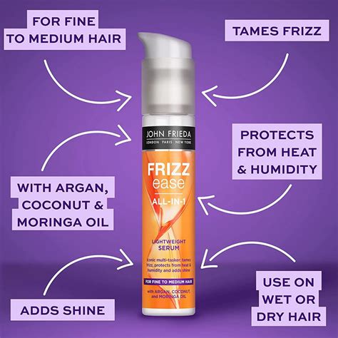 John Frieda Frizz Ease All In Lightweight Serum Fine To Medium Hair