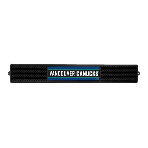 fanmats nhl 3 25 in x 24 in black vancouver canucks drink mat 17059 the home depot