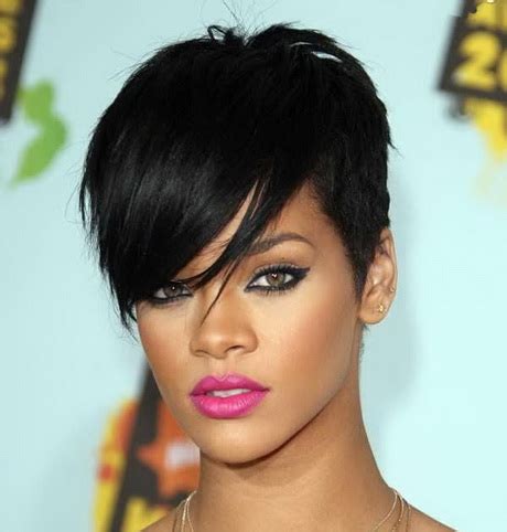 These modern and classic styles can be edgy. Rihannas hairstyles