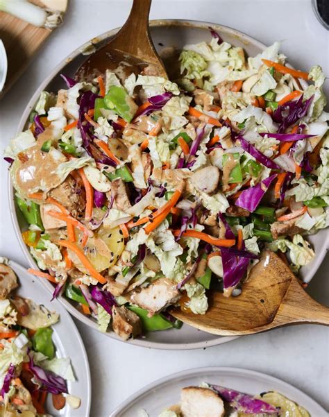 Asian Grilled Chicken Salad Whole30 Paleo Cook At Home Mom