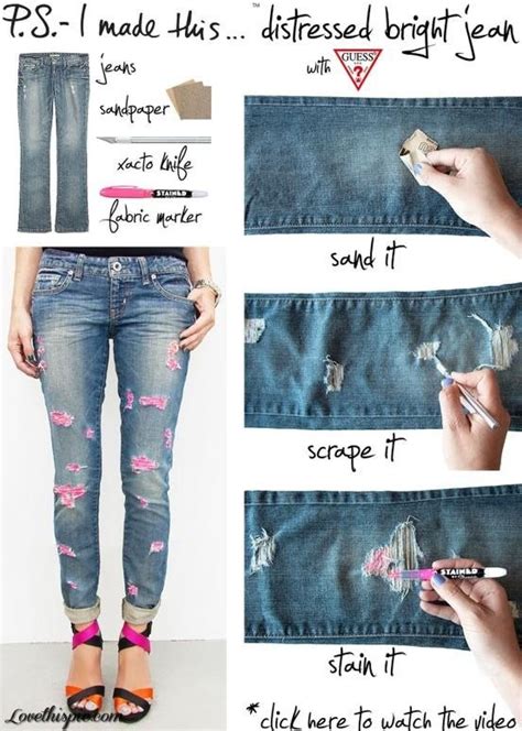 10 Cool Diy Denim Jeans Project
