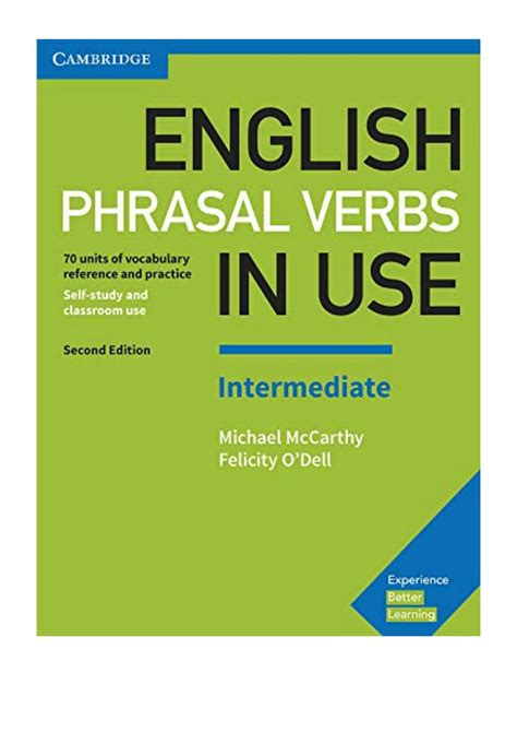 English Phrasal Verbs In Use Intermediate Book With Answers Michael