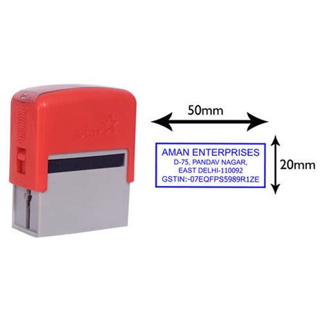 Gold Star Plastic Self Inking Stamp For Office At Rs 450 In Delhi Id