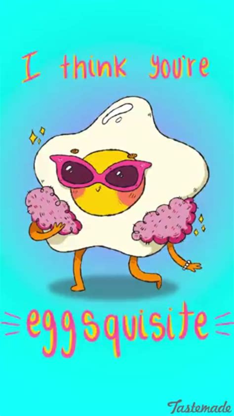 An Egg Wearing Sunglasses And Holding Doughnuts With The Words I Think Youre