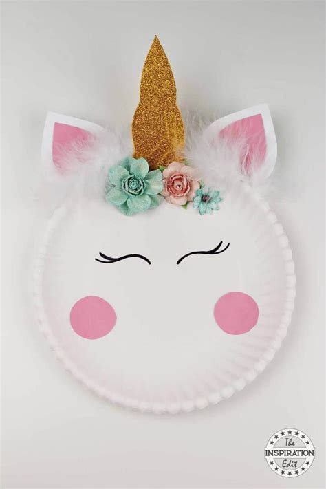 Paper Plate Crafts Easy Unicorn Craft Idea · The