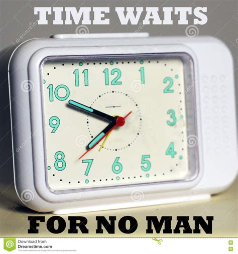 time waits for no man stock image image of side tock 76348943