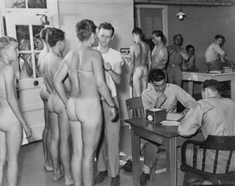Vintage Military Medical Exam Female