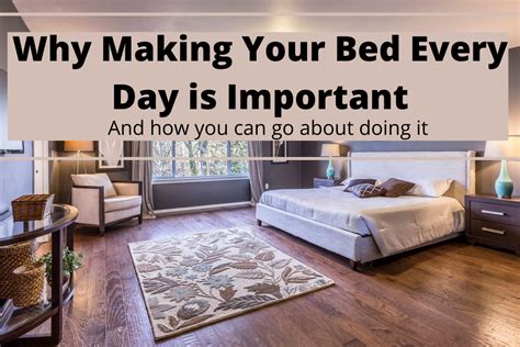 why making your bed every day is important habithacks