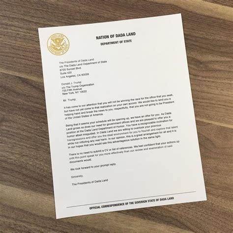 President donald trump sends a letter to turkish president recep tayyip erdogan warning him not to let the world down through his military incursion in northern syria against the kurds. Letters From Dada Land - Donald Trump | Dada Life