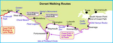 Devon Jurassic Coast Map Uk Walking Guides And Maps Sw Coast Path