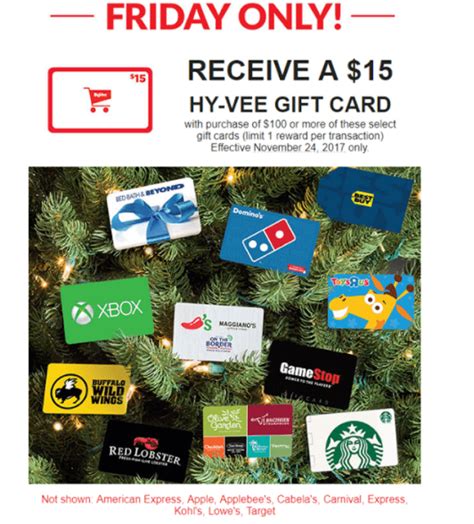 June 1, 2021 4:41 am. Expired Hy-Vee: Free $15 Gift Card With $100 In Giftcard Purchases (Including American Express ...