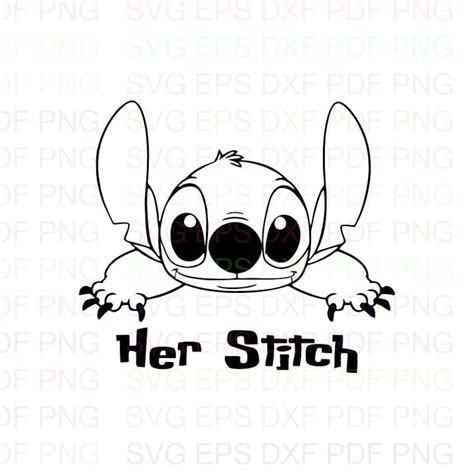 Stitch Face Outline Svg