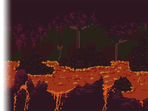 Pixel Lava Cave Parallax Bg 2d Environments Unity Asset Store