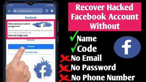 How To Recover Hacked Facebook Account Without Email And Phone Number