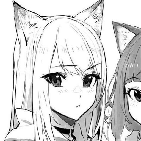 Matching Pfp Girl X Girl1 Black And White In 2021 Friend Anime Cute