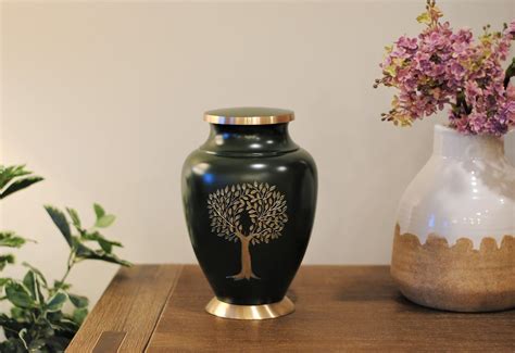 Tree Of Life Human Ashes Cremation Urn Tree Of Life Brass Etsy