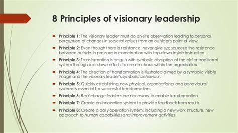 Visionary Leadership And Influence In The Context Of Emotional Intell