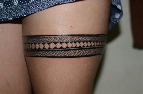 Girls Tattoo Leg Band Tattoos Thigh Band Tattoo Tattoos For Women