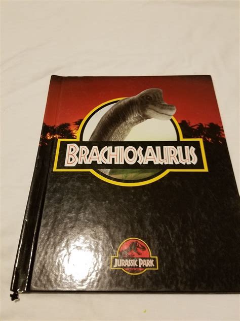 The jurassic park book series by michael crichton includes books jurassic park, the lost world, and jurassic world. 1993 Jurassic Park BOOK #5 Brachiosaurus PHOTOS Dinosaur ...