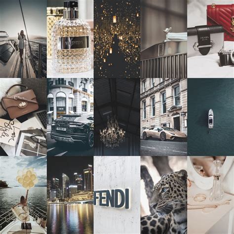Boujee Luxury Aesthetic Wall Collage Kit 60pcs Physical Etsy