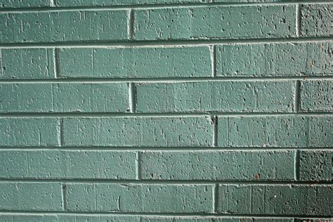 Green Brick Wall Texture Picture Free Photograph