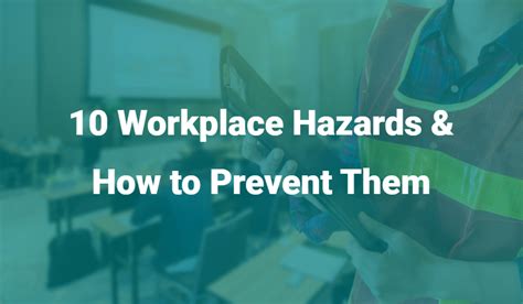 10 Workplace Hazards And How To Prevent Them Red Infographics