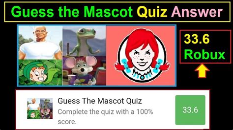 Guess The Mascot Quiz Answer Mascot Quiz Answer Quizfactory Youtube