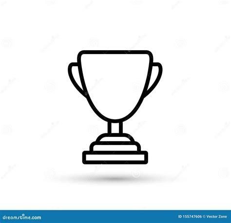 Winner Trophy Cup Icon Stock Vector Illustration Of Competitive