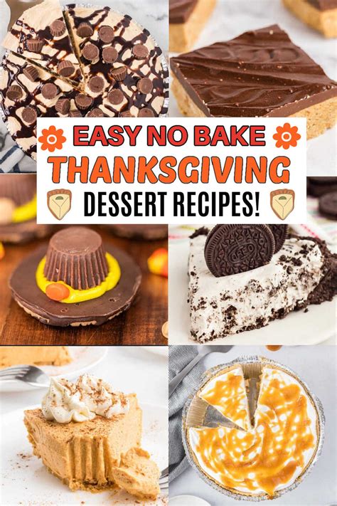 No Bake Thanksgiving Desserts Easy Thanksgiving Desserts