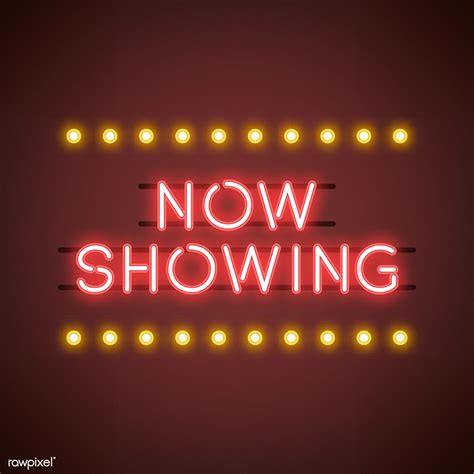 Now Showing Lighted Sign