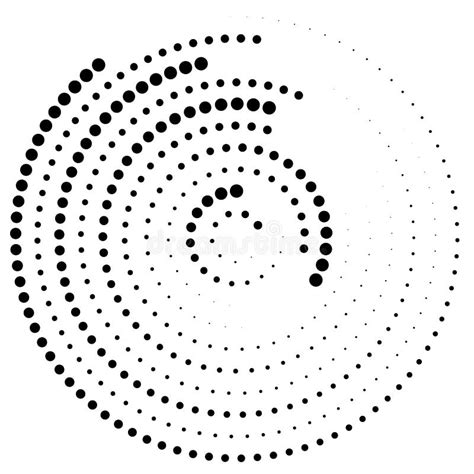 Halftone Dotted Background Circularly Distributed Halftone Effect