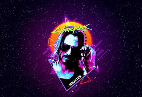 1284x2778px 2k Free Download Keanu Reeves Cyberpunk 2077 Retro Art