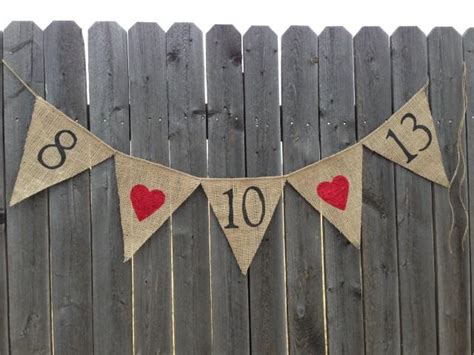 Engagement Photo Prop Save The Date Burlap Banner Bunting