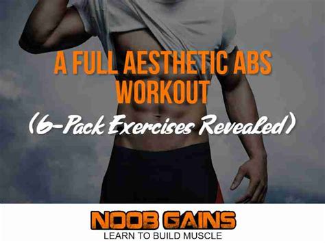 A Full Aesthetic Abs Workout 6 Pack Exercises Revealed Noob Gains
